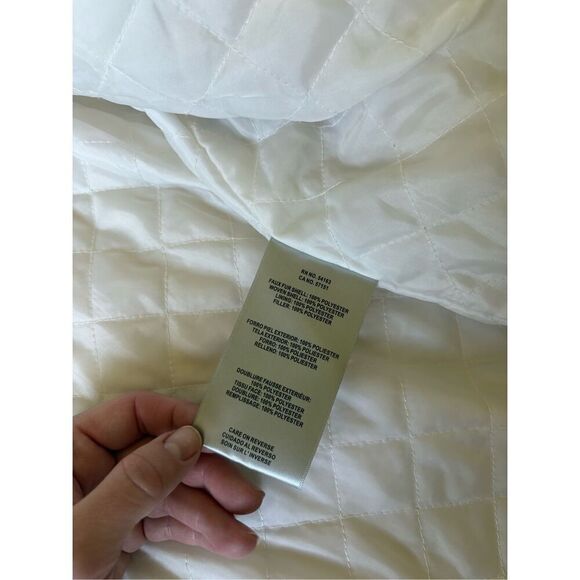 Levi's High Pile Fleece Hooded Zip Jacket Cream Pink XL - Picture 9 of 14